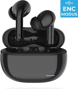 Nubex® Draadloze Oordopjes met Oplaadcase - Bluetooth 5.3 - Oordopjes Draadloos - Sport Earbuds - ENC - Oortjes draadloos - Zwart — thumbnail 1