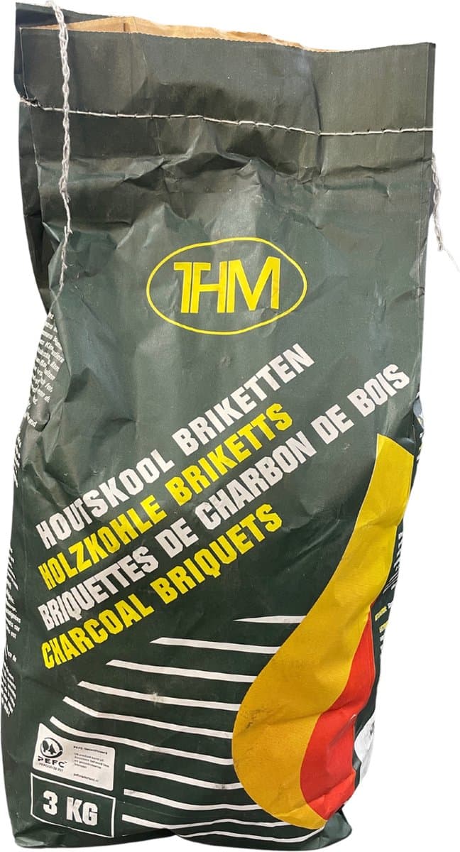 Houtskoolbriketten - 3 kg - PEFC — afbeelding 1