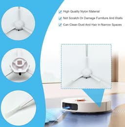 Reserveaccessoires voor Xiaomi X20+, X10+, voor Dreame L10s Pro Gen 2, L10s Ultra, L10 Ultra, L10 Prime robotstofzuiger, hoofdborstel + 6 doeken + 4 zakken + 4 zijborstels — thumbnail 5