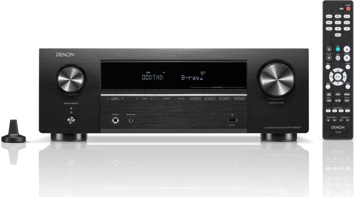 Denon AVRX580BT Surround receiver met FM-RDS radio — afbeelding 1