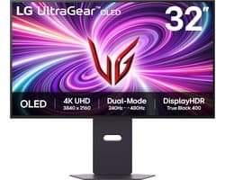 LG UltraGear OLED 32GS95UV-B - 4K Gaming Monitor - 240hz UHD - 480hz FHD - 0.03ms - 32inch
