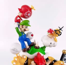 28Cm Model Met Super Mario Thema - Actie Figuur - Speelgoed Figuren - Bowser, Yoshi, Luigi, Mario, Peach, Toad, Lakitu, Koopa Troopa, Piranha Plant & Goomba - Beeldje - Model - Collectie - Verzameling - Cadeau - Speelgoed — thumbnail 5