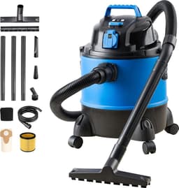Bouwstofzuiger Zonder Zak - Alleszuiger Met Accessoires - Waterzuiger Met 20 Liter Reservoir - Stofzuiger - Met Waterfilter En Blaasfunctie – 1250 Watt - Voor Binnen en Buitenreiniging — thumbnail 1