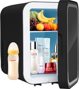 White-Label® Mini Koelkast - Minibar - Skincare Fridge - Zwart — thumbnail 1