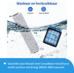 Replacements® onderdelen geschikt voor Bissell Crosswave Omniforce - 3882 en 3883- 5-delig — thumbnail 4
