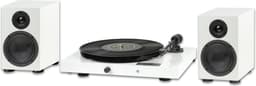 Pro-Ject Jukebox E1 + Speaker Box 5E Set Draaitafel Systeem - Direct Klaar voor Gebruik - Krachtig Helder Geluid - Stijlvol & Compleet Systeem - Wit — thumbnail 1