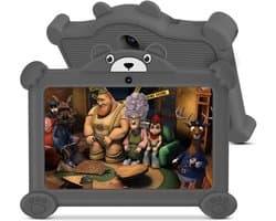 MKSS® Kindertablet Vanaf 3 Jaar - Tablet Kinderen - Kinderspeelgoed - Grijs