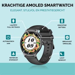 Royal Supplies S8 - Smartwatch - Smartwatch Heren & Dames - 2026 model - HD Touchscreen - Horloge - Stappenteller - Saturatiemeter - IOS & Android -Screenprotector- Zilver Staal — thumbnail 2