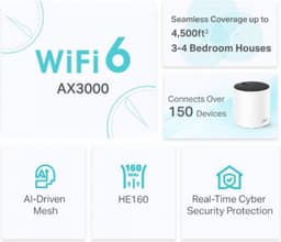 TP-Link Deco X55 - Mesh WiFi - WiFi Repeater - WiFi 6 - 3000 Mbps - 2-Pack — thumbnail 4