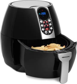MEDION friteuse, ca. 1500 watt, digitaal bedieningspaneel, totale inhoud 4 liter, olievrij frituren, 30 min timer, oververhittingsbeveiliging, MD17320 zwart — thumbnail 12