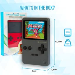 Silvergear Retro Game Console met 240 Arcade Games - Geen Internet Nodig - Spelcomputer voor Kinderen - Gaming Computer - Game Console Handheld - Vakantie Speelgoed - Auto - Cadeau voor Jongens en Meisjes - 6, 7, 8, 9, 10, 11, 12+ Jaar - Grijs — thumbnail 2