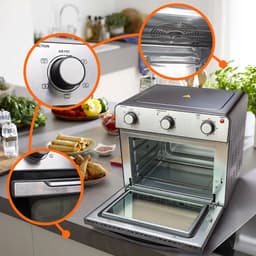 MaxxHome Airfryer - Heteluchtoven - Hete lucht Friteuse - Bakoven met Hete lucht - Grillfunctie - 28L - 1600W — thumbnail 2