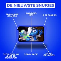 Relave Kindertablet 8 Inch - Kindertablet vanaf 3 Jaar – 3000mAh batterij – 32 GB geheugen – 2Gb RAM – Ouderlijk Toezicht – NL apps – Incl. Beschermhoes – Blauw — thumbnail 5