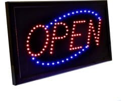 IMTEX - Led bord OPEN - Winkelbord OPEN - Reclame bord