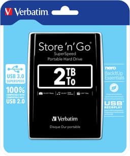 Verbatim – Store 'n' Go 53177 – Externe harde schijf – 2 TB – USB 3.0 — thumbnail 1