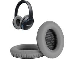 Set Oorkussens geschikt voor Bose QuietComfort 35 ii / 35 / 25 / 15 / 2 / Soundtrue - Soundlink Around-Ear AE2 / AE2W / AE2I - Oorkussens voor koptelefoon - Ear pads headphones grijs