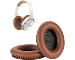 Set Oorkussens geschikt voor Bose QuietComfort 35 ii / 35 / 25 / 15 / 2 / Soundtrue - Soundlink Around-Ear AE2 / AE2W / AE2I - Oorkussens voor koptelefoon - Ear pads headphones bruin