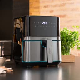 Cecotec Cecofry Full Inox 5500 Pro - Heteluchtfriteuse - Zwart, Antraciet — thumbnail 4