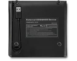 Qoltec Externe CD/DVD Speler en Brander - Optische drive extern - USB 3.0 CD-Rom Disk Lezer & Brander - Externe DVD brander - Optical Drive - Brander - Plug & Play - Voor Laptop en Computer - Geschikt voor Windows / Mac OS / Linux