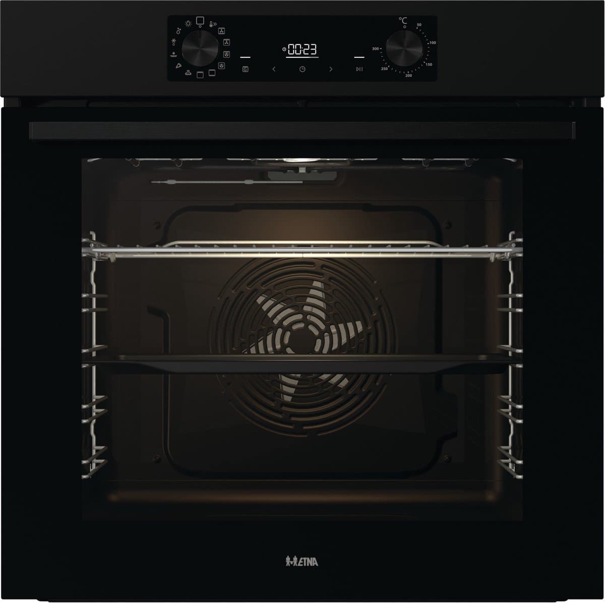 ETNA OM316MZ - Inbouwoven - Pizza oven (tot 300°C) - Turbo Hetelucht - AirFryer - Multifunctioneel - Matzwart — afbeelding 1