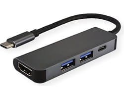 VALUE USB Type C dockingstation, HDMI 4K, 2x USB Type A + Type C PD