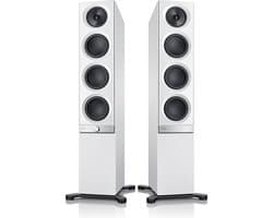 Teufel STEREO L - Vloerstaande speakers met geïntegreerde versterker - Wifi/bluetooth - wit