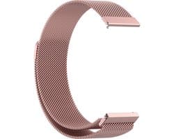 By Qubix - Geschikt voor Garmin bandje - Geschikt voor Garmin Approach S12 / S40 / S42 - Milanese bandje - Rosé goud - Smartwatch bandje 20mm