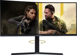 RAIDER 34 inch Ultra Wide Gaming Monitor - 165HZ - 34 inch - WQHD (3440x1440) - CURVED - 1 ms - FreeSync/G-Sync - Zwart — thumbnail 5