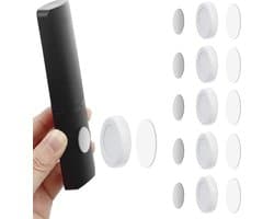 Afstandsbediening Houder Magnestisch - 5 Stuks - Wit - AB Houder- Houder voor Afstandsbediening voor aan de Muur - Remote Controll Holder