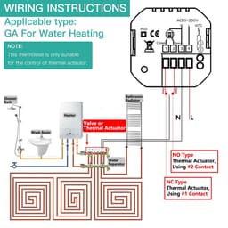 DrPhone GALW-002 Slimme WiFi Waterverwarmingsthermostaat 5A – 230V - App: Smartlife – Compatibel met Google Home & Amazon Alexa – Wit — thumbnail 3