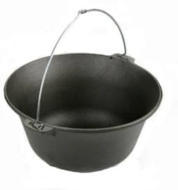 Buiten kookkachel set,GIETIJZEREN KOOKPAN Ø32!!!, Buiten keuken, Houtkachel met gietijzeren pan. Hongaarse ketel, Terras kachel. Inhoud8L — thumbnail 2