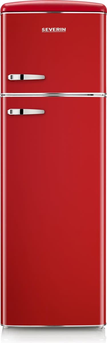 Severin RKG 8983 - Retro Koelvries combinatie - Rood - Energieklasse D — afbeelding 1