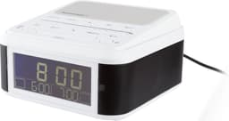 SILVERCREST Bluetooth-wekkerradio wit - qi charger - Dubbel alarm – radio of DAB+ beltoon | Externe FM-antenne — thumbnail 2