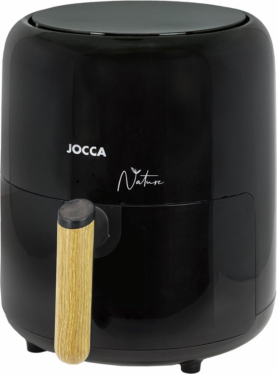 Jocca Digitale Airfryer – Heteluchtfriteuse – 3.8L – Nature Zwart Design – Met Timer & Temperatuurregeling – Compact & Energiezuinig - 2187N — afbeelding 1
