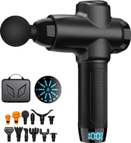 Voorjaars Aanbieding: LifeLoom® - Sport en Relax Massage Apparaat - Massage Gun - Professioneel 14mm Slag - Spiermassage - Triggerpoints - LCD Screen - 12 Massagekoppen — thumbnail 1