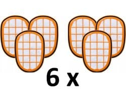 6 X stofzuigerfilter vervanging voor Philips FC5005, FC6802, Speedpro Max Aqua 8000, FC6802, XC8147, SPEEDPRO MAX 6000 FC, SPEEDPRO MAX 7000 XC, SPEEDPRO MAX 8000 XC