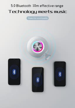 H52 Hopestar Portable Draadloze Mini Draagbare Bluetooth Speaker - ZWART — thumbnail 3