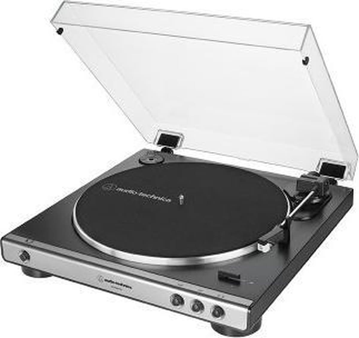Audio-Technica AT-LP60XUSB Draaitafel met riemaandrijving Grijs, Metallic — afbeelding 1