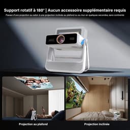 Beamer 4K Smart Mini Projector - WiFi 6 & Bluetooth - Full HD 1080P - Auto Focus & Keystone Correctie - Draagbaar — thumbnail 3
