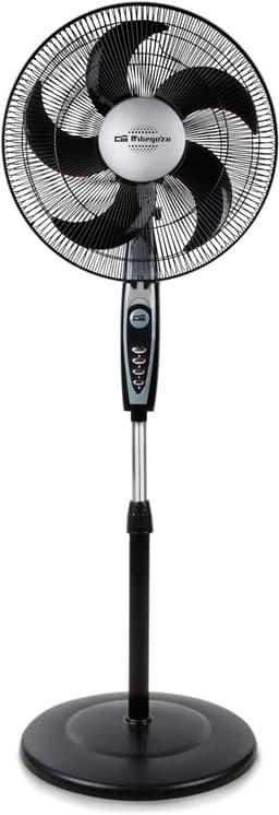 Staande ventilator 60W – 3 snelheden – oscillerend – hoogte verstelbaar tot 128 cm – 5 bladen — thumbnail 1