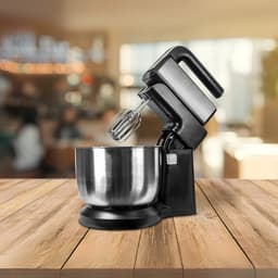 QORA® Mixer met mengkom - Mixer - Mixer met mengkom keukenmachine - ‎Grijs - 32cm x 23cm x 23cm — thumbnail 4