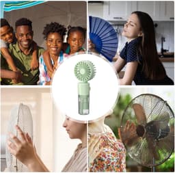 Water mistventilator - Draagbare koeler - Buiten verkoeling - Opvouwbaar design - 172H cm - Groen — thumbnail 4