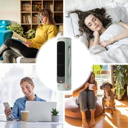 Luchtkoeler - Ventilator - Persoonlijk Comfort - 3 Windsnelheden - Compact - Lichtgroen — thumbnail 4