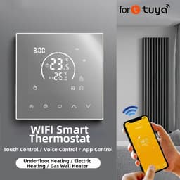 WiFi Thermostaat - Temperatuurregelaar Verwarming - Verwarming Instellen - Kinderslot Functie - 86x86mm - Wit — thumbnail 5