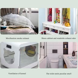 Zonnepaneel Ventilator Set - Zonnekoeler - Luchtcirculatie - Dubbele Ventilator - 16W - Meerkleurig — thumbnail 2