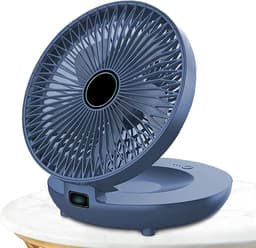 Wandventilator - Mini ventilator - Ruimte Besparen - Ultrastil - 9.4 x 20.5 x 9.4 cm - Blauw — thumbnail 5