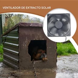 Zonneventilator - Afzuigventilator - Luchtcirculatie - Zonnepaneel - 30W - Zwart — thumbnail 4