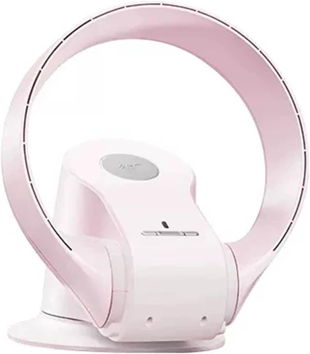 Tafelventilator - Persoonlijke ventilator Bladloze ventilator - Persoonlijke koeling - 90 graden oscillatie - Compact ontwerp - Zilver/zwart — afbeelding 1