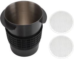 Doseerbeker Koffie - Koffie Accessoire - Espresso Bereiding - Met Puckscherm - Gemiddelde Capaciteit - Zwart
