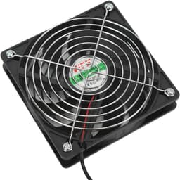 Zonneventilator - Draagbare ventilator - Ventilatie buiten - Dubbele uitlaat - 46x21x4 cm - Zwart — thumbnail 2